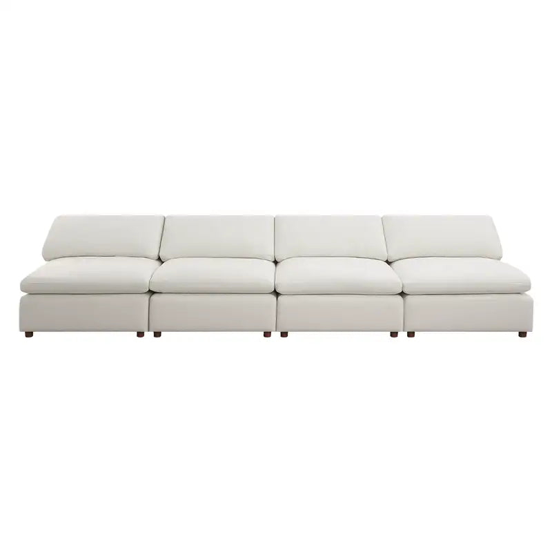 Modern White Modular Sectional Sofa: Customizable & Stylish