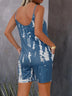 Jumpsuit Casual Backless Dual Pockets Romper Women's Clothing - Minihomy