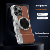Magnetic Stereo Camera Phone Case - Creative Hardshell