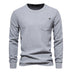 Men's Round Neck Pocket Waffle Long Sleeve Top - Minihomy