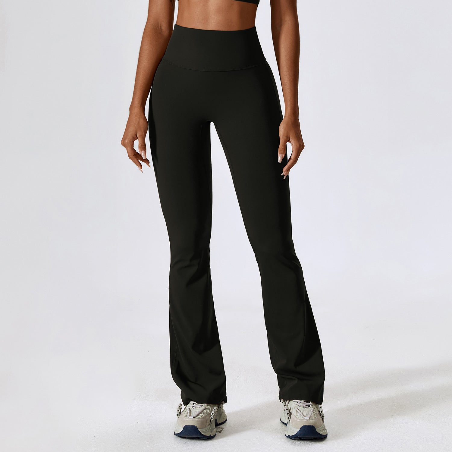 Relax Feel Hip Lifting Yoga High Waist Bootcut Casual Sports Pants and Vest