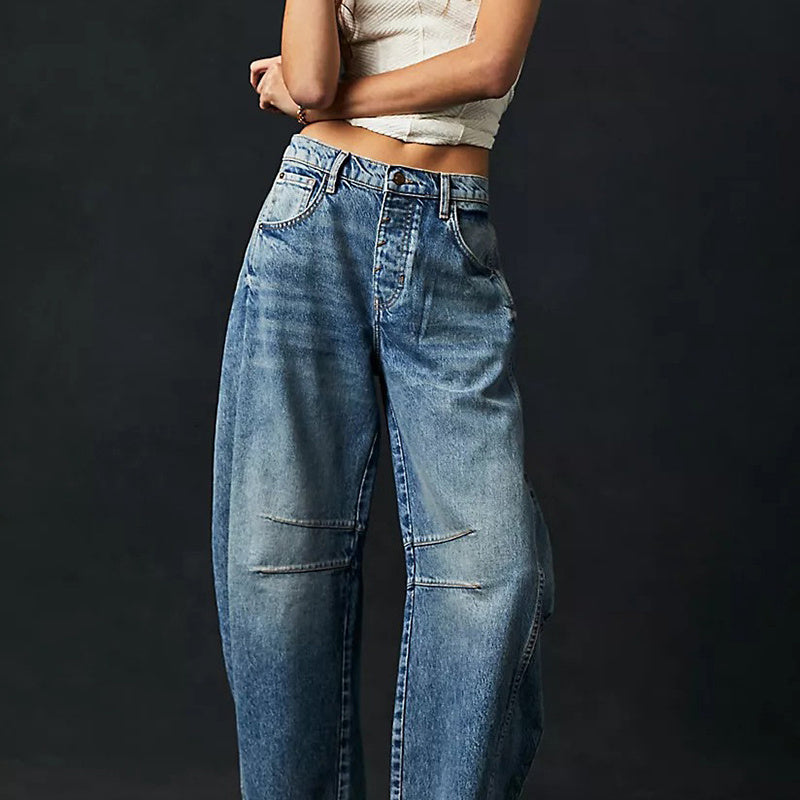 Women's Wide Leg Pants: Loose Summer Straight Trousers