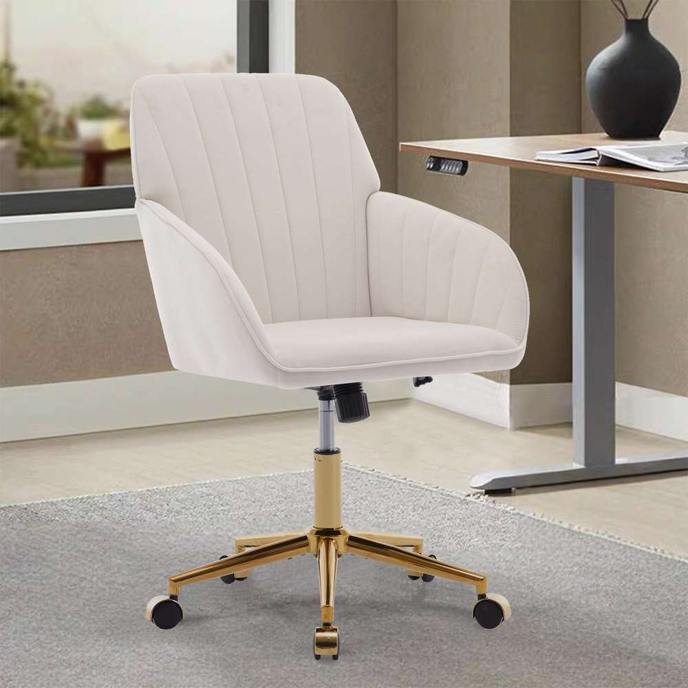 Ergonomic Office Chair with Adjustable Backrest - Comfortable Swivel Chair for Home & Office