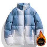 Couples Winter Coats: Warm Plush Thickened Jackets with Pockets