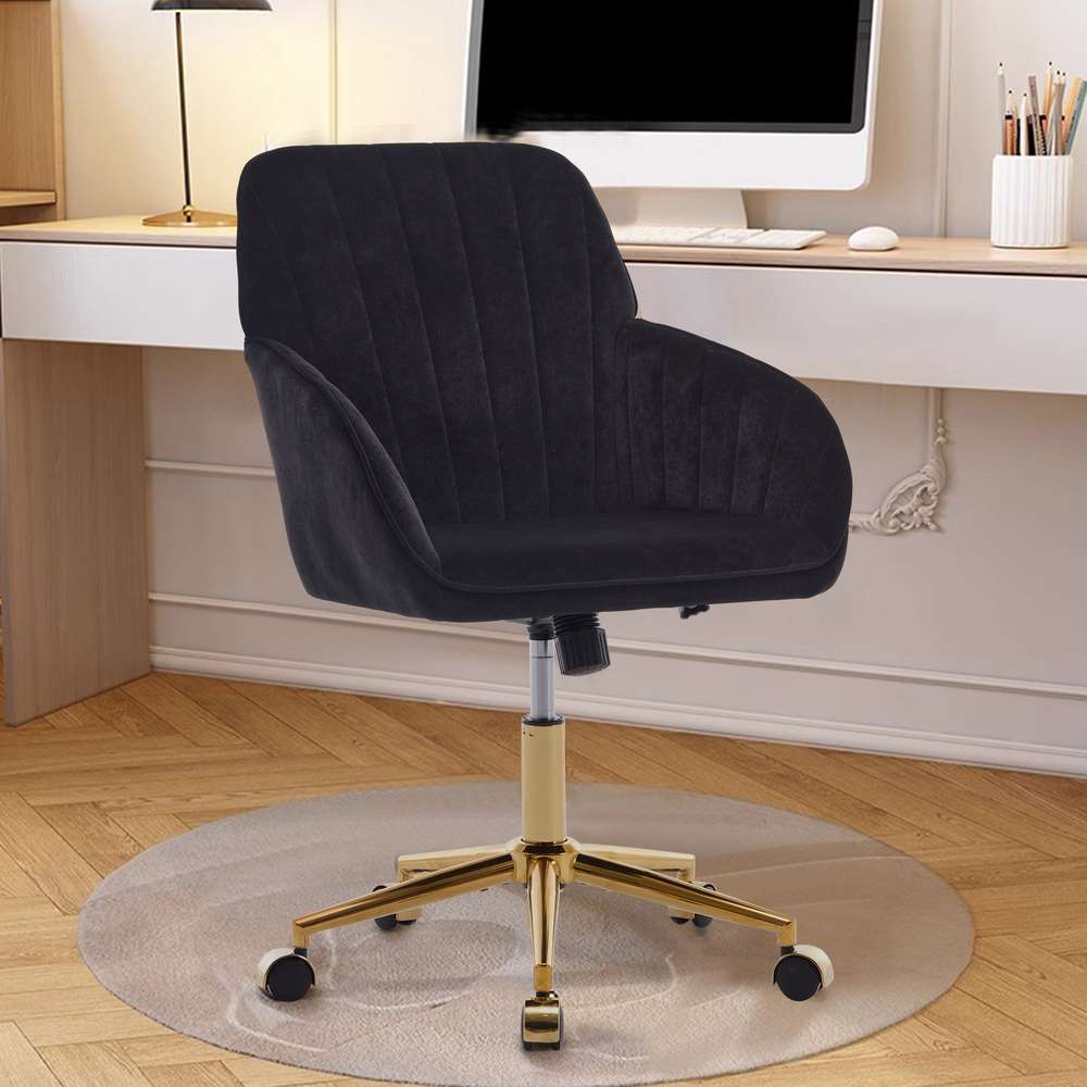 Ergonomic Office Chair - Adjustable Swivel Chair with Backrest for Home & Office