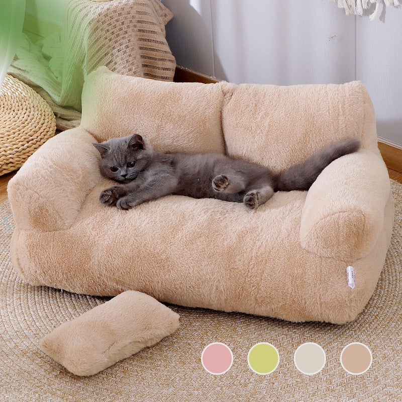 Winter Warm Cat Nest Pet Bed For Small Medium Dogs Cats Comfortable Plush Puppy Bed