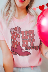 Plus Size - Howdy Honey Graphic T-Shirt - Minihomy
