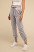 Acid Wash Fleece Sweatpants with Pockets - Comfy & Stylish - Minihomy