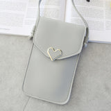 Clear Crossbody Phone Bag for Women - Touchscreen Wallet Purse