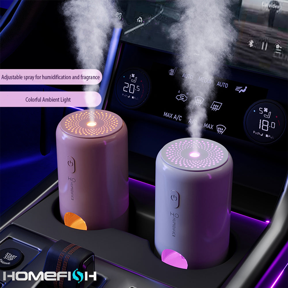 Wireless Car Humidifier & Air Purifier - Large Capacity Aromatherapy