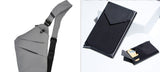 Canvas Chest Bag: Unisex Crossbody Shoulder Bag