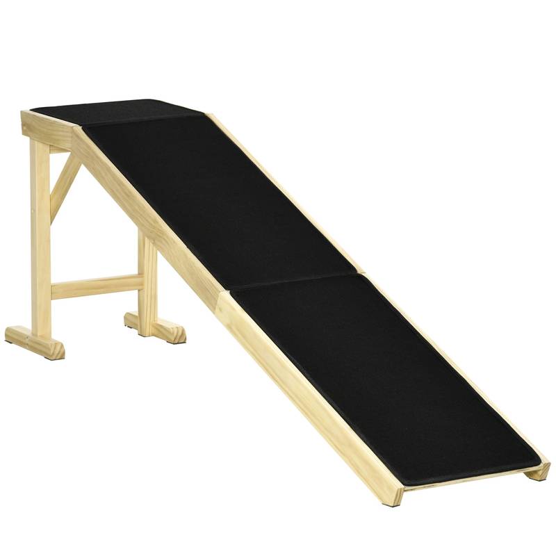 PawHut Dog Ramp for Bed - 74" Pet Ramp with Non-Slip Surface & Platform