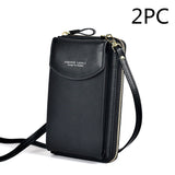 Luxury PU Leather Women's Handbag, Crossbody Bag & Wallet