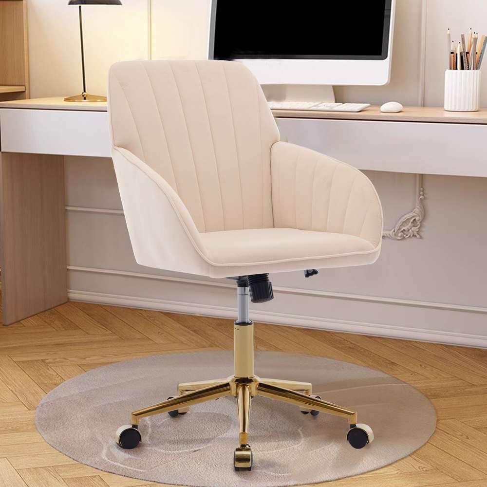 Ergonomic Office Chair - Adjustable Swivel Chair with Backrest for Home & Office