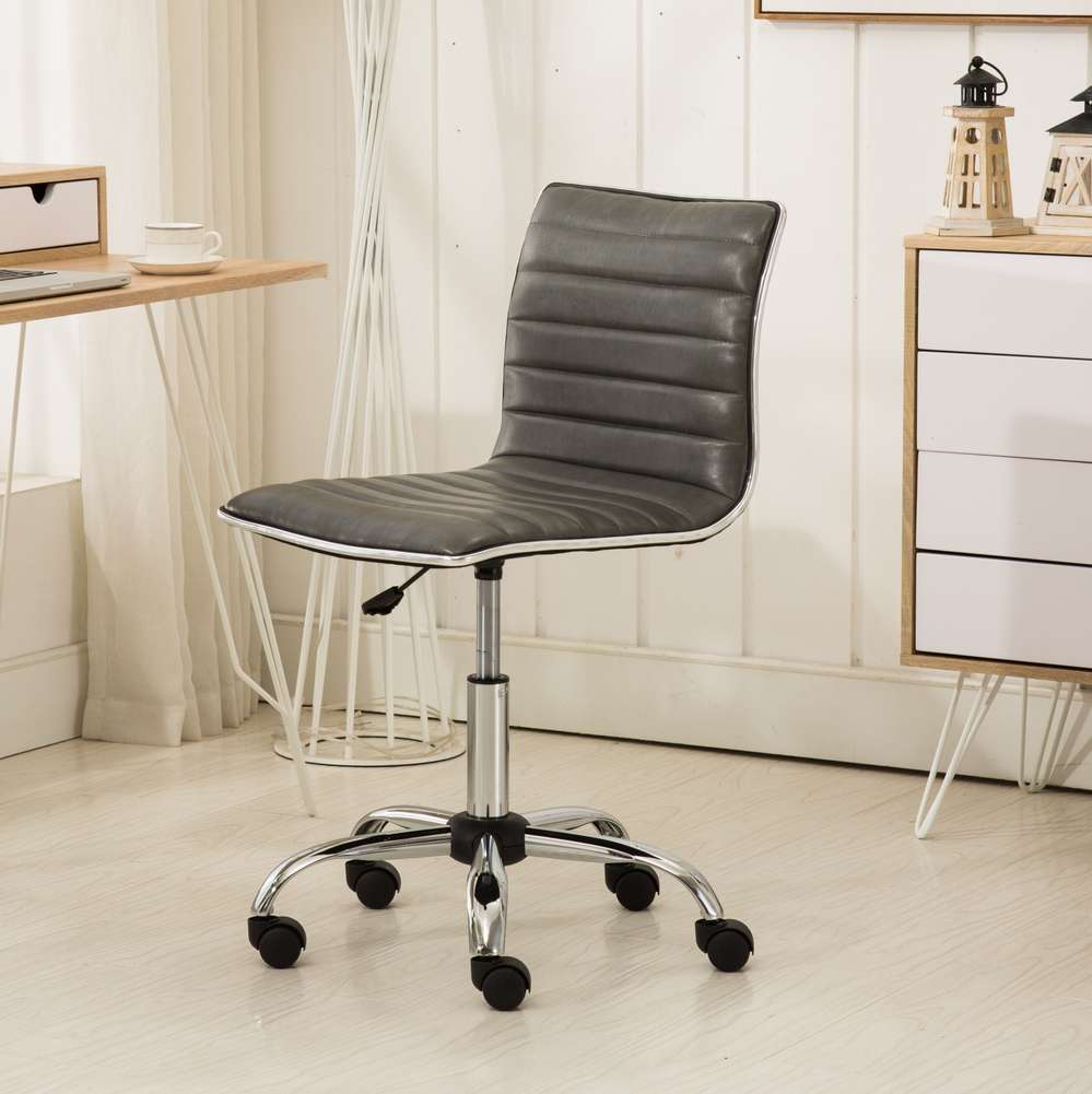Fremo Chromel Adjustable Air Lift Office Chair - Grey
