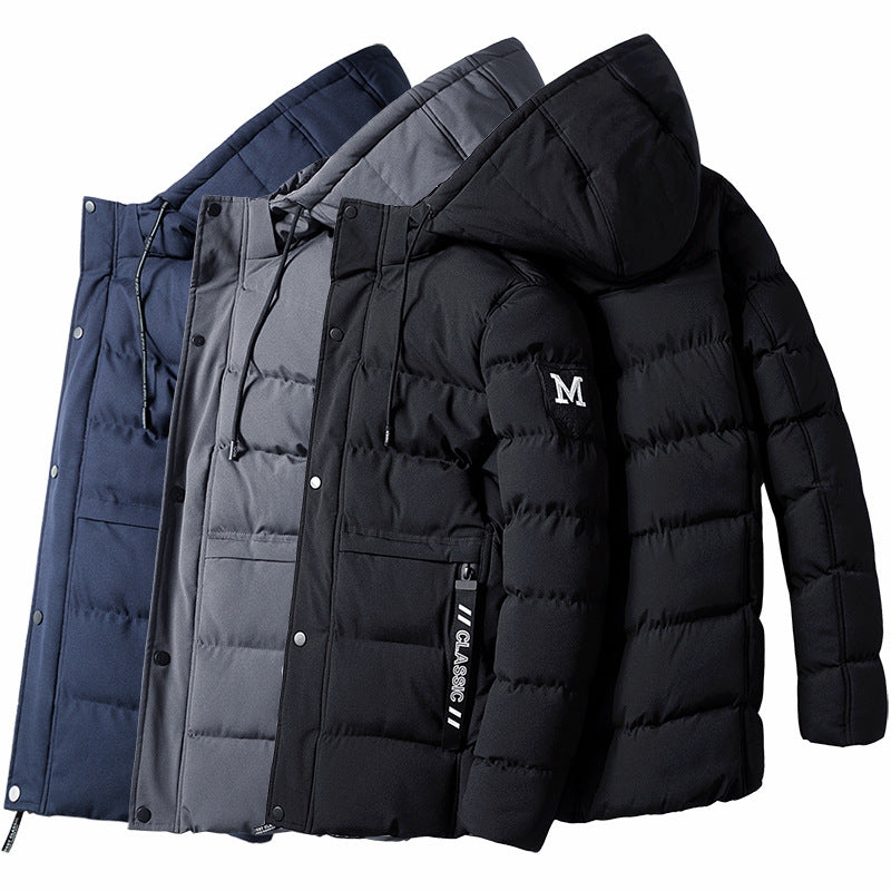 Short Cotton Jacket with Detachable Hat