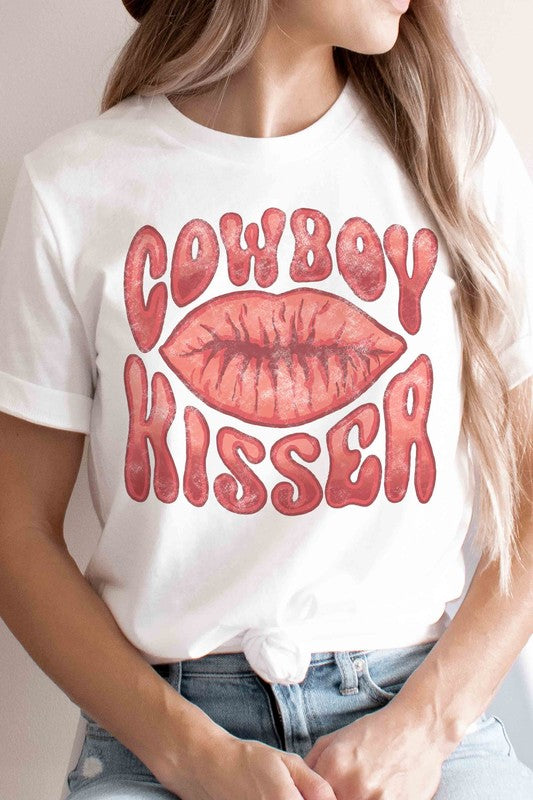 Plus Size - Cowboy Kisser Graphic T-Shirt - Minihomy