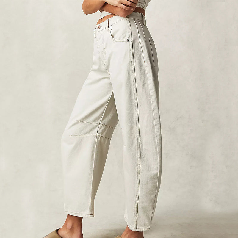 Women's Wide Leg Pants: Loose Summer Straight Trousers