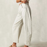 Women's Wide Leg Pants: Loose Summer Straight Trousers