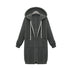 Hooded Long Sleeve Sweater Fleece Long Jacket - Minihomy