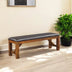 ACME Apollo Bench - Espresso PU & Walnut - 70004 - Minihomy