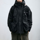 Men's Hooded Windproof Jacket: Loose Fit, 3D Pockets