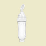 Silicone Squeeze Rice Paste Feeding Bottle for Baby - Spoon & Bottle Training