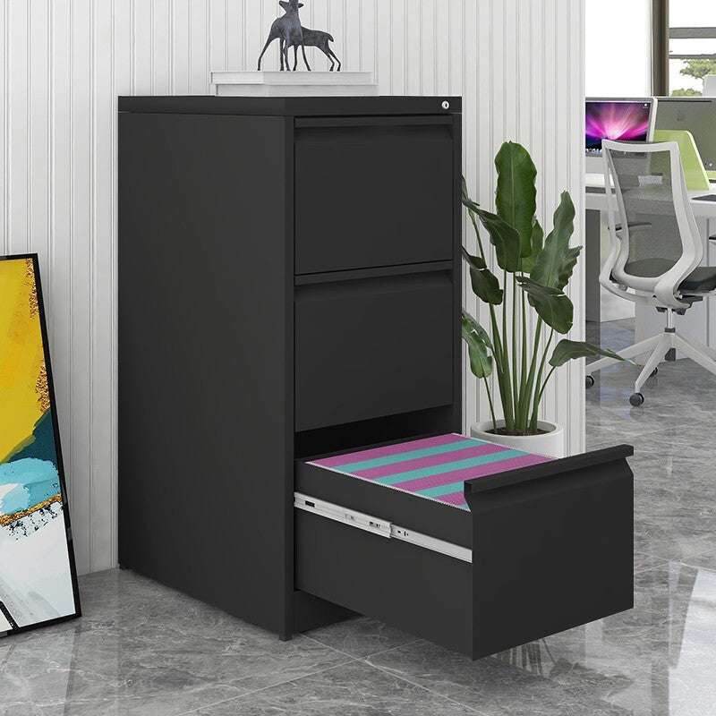 Metal File Cabinet with Lock - 2 or 3 Drawer - Home Office Organizer