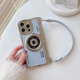 Electroplated Hand Strap Phone Case for iPhone 14 Plus