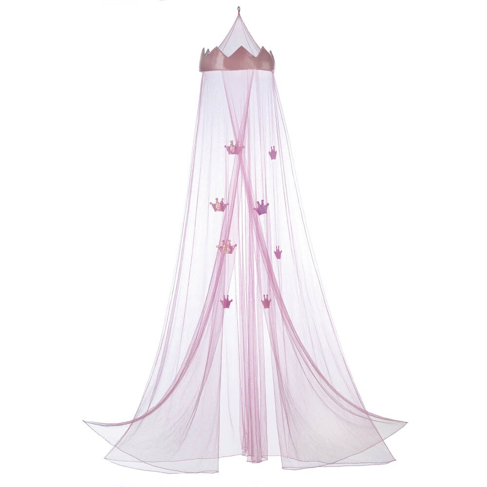 Pink Princess Crown Bed Canopy - Minihomy