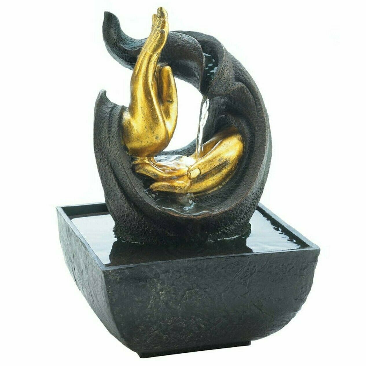 Golden Hands Tabletop Accent Fountain - Minihomy
