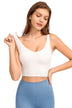 Deep V-Neck Crop Sports Bra - Minihomy