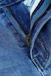 Distressed Frayed Hem Flare Jeans - Minihomy