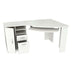 59" White Mirrored Computer Desk With Two Drawers - Minihomy