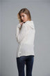 Button Detail Tulip Hem Waffle Knit Sweater - Minihomy