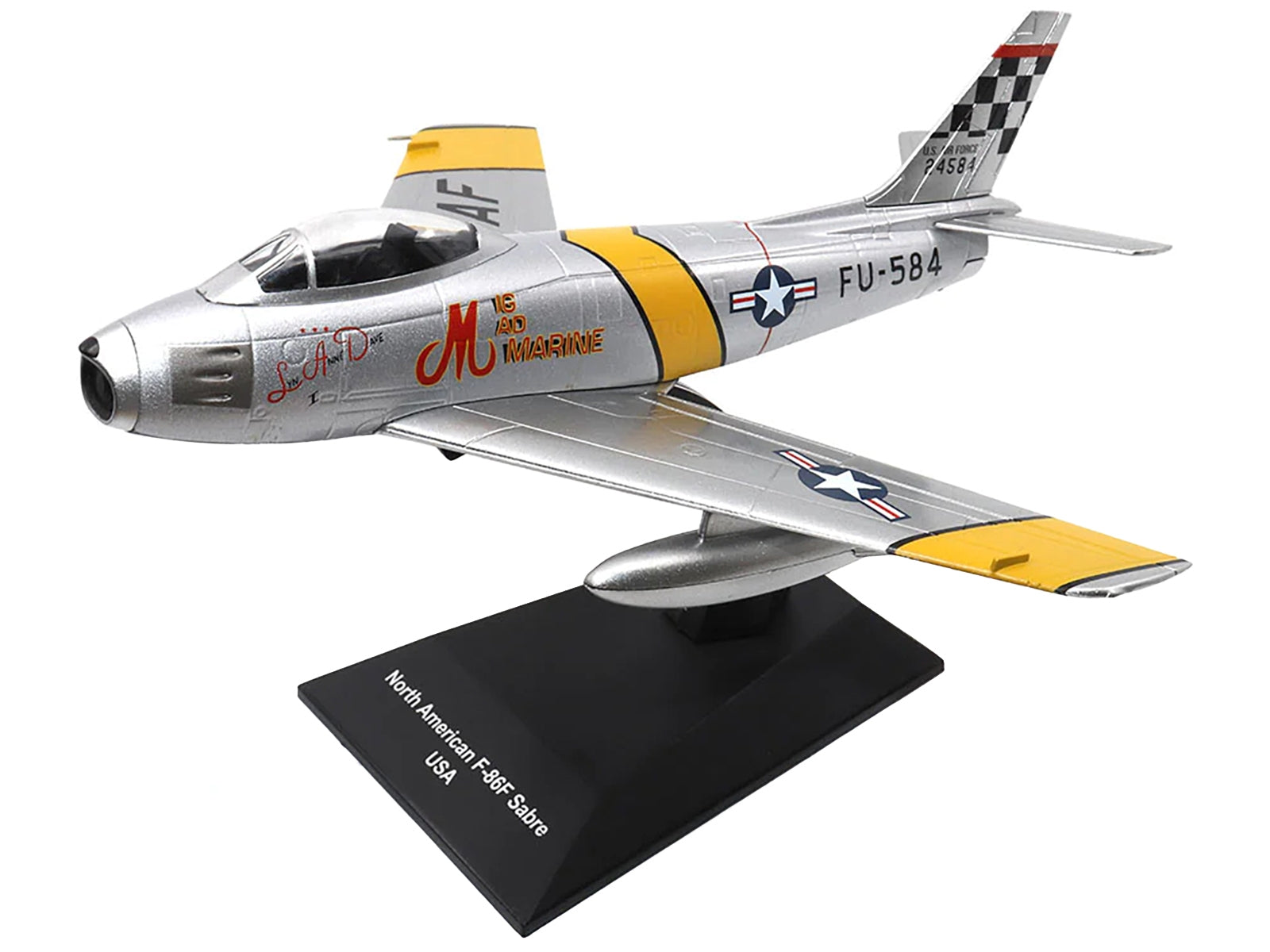 North American F-86F Sabre Fighter Aircraft "US Air Force" 1/72 Diecast Model by Militaria Die Cast - Minihomy