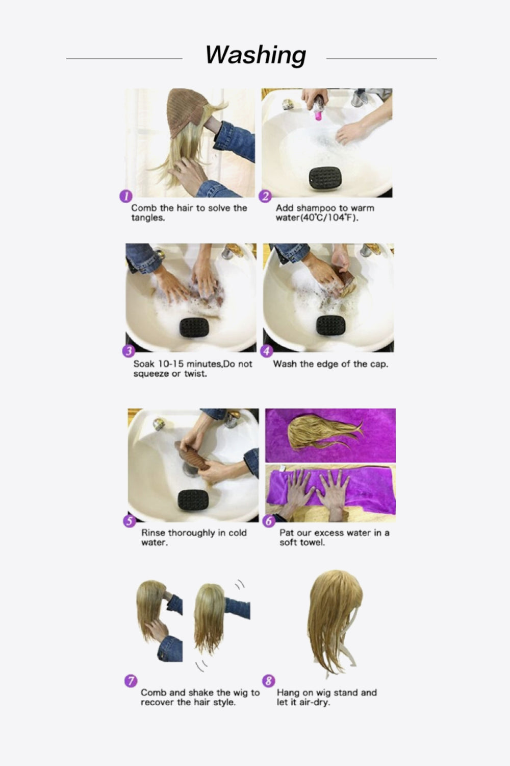 13*2" Lace Front Wigs Synthetic Long Wave 26" 150% Density in Blonde Balayage - Minihomy