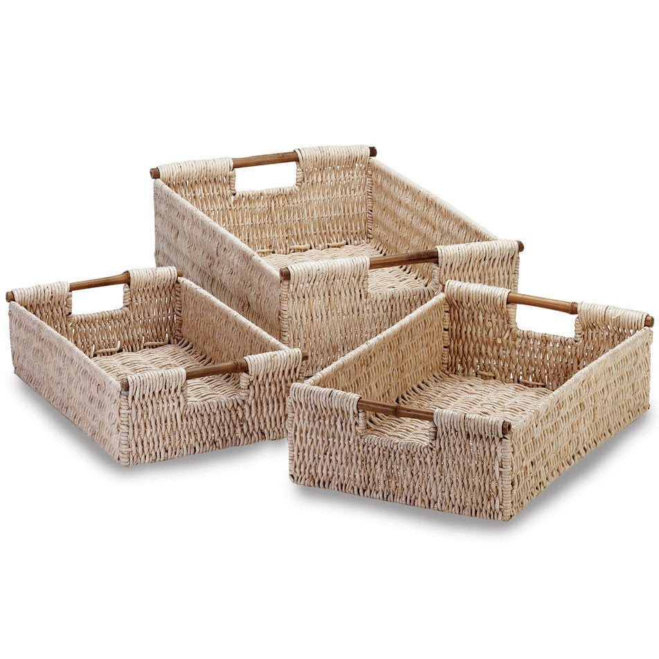 Nesting Corn Husk Basket Set - Minihomy