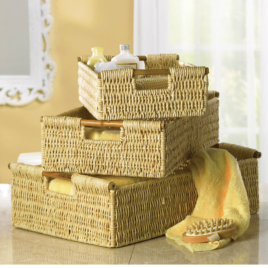 Nesting Corn Husk Basket Set - Minihomy