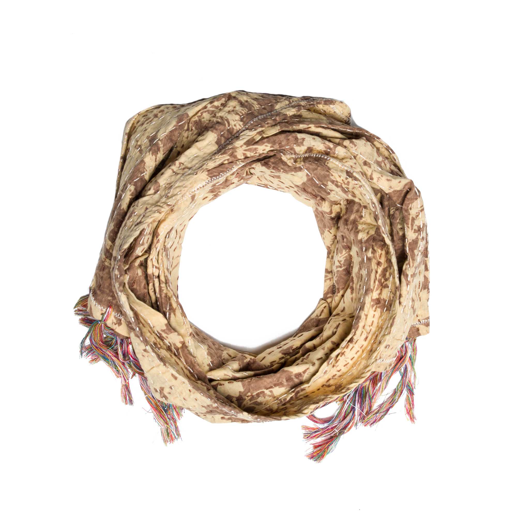 18" X 72" 100% Cotton Multicolor Scarf - Minihomy