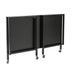 Black Minimalist Metal Folding Table Desk - Minihomy