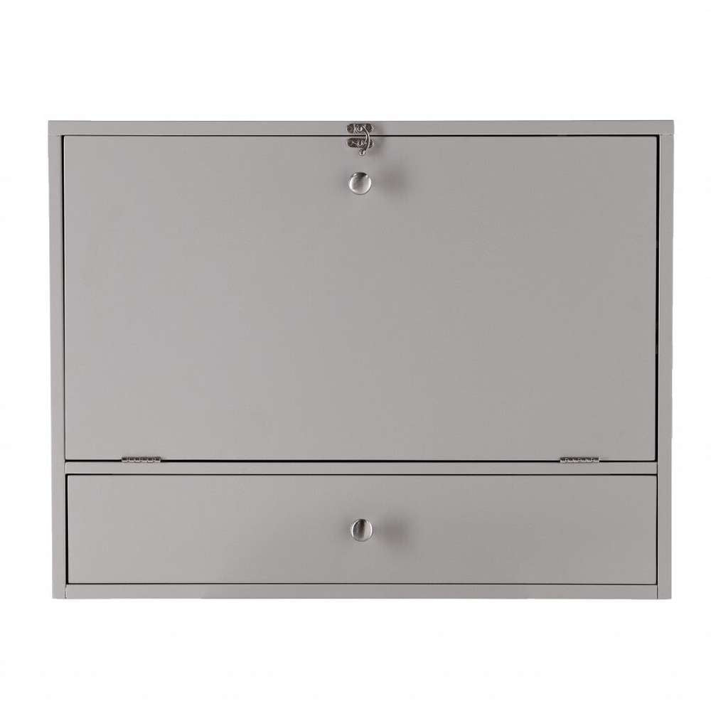 Gray Wall Mount Folding Desk - Minihomy