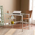 Chrome and Glass Writing Desk - Minihomy