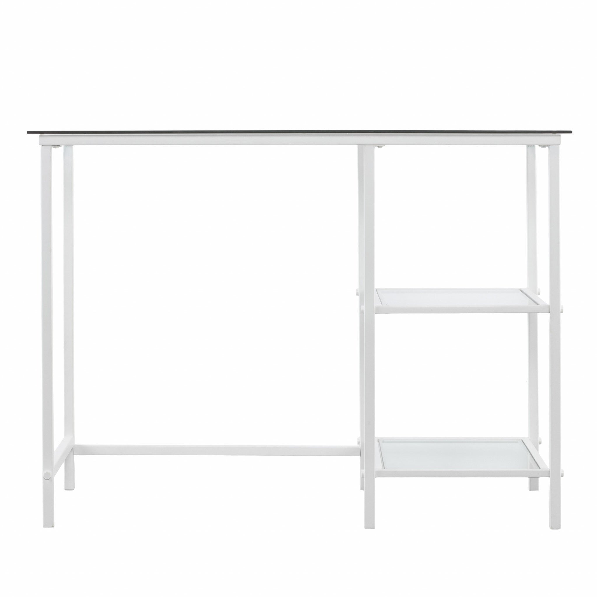 Metal and Glass Student Desk - Minihomy