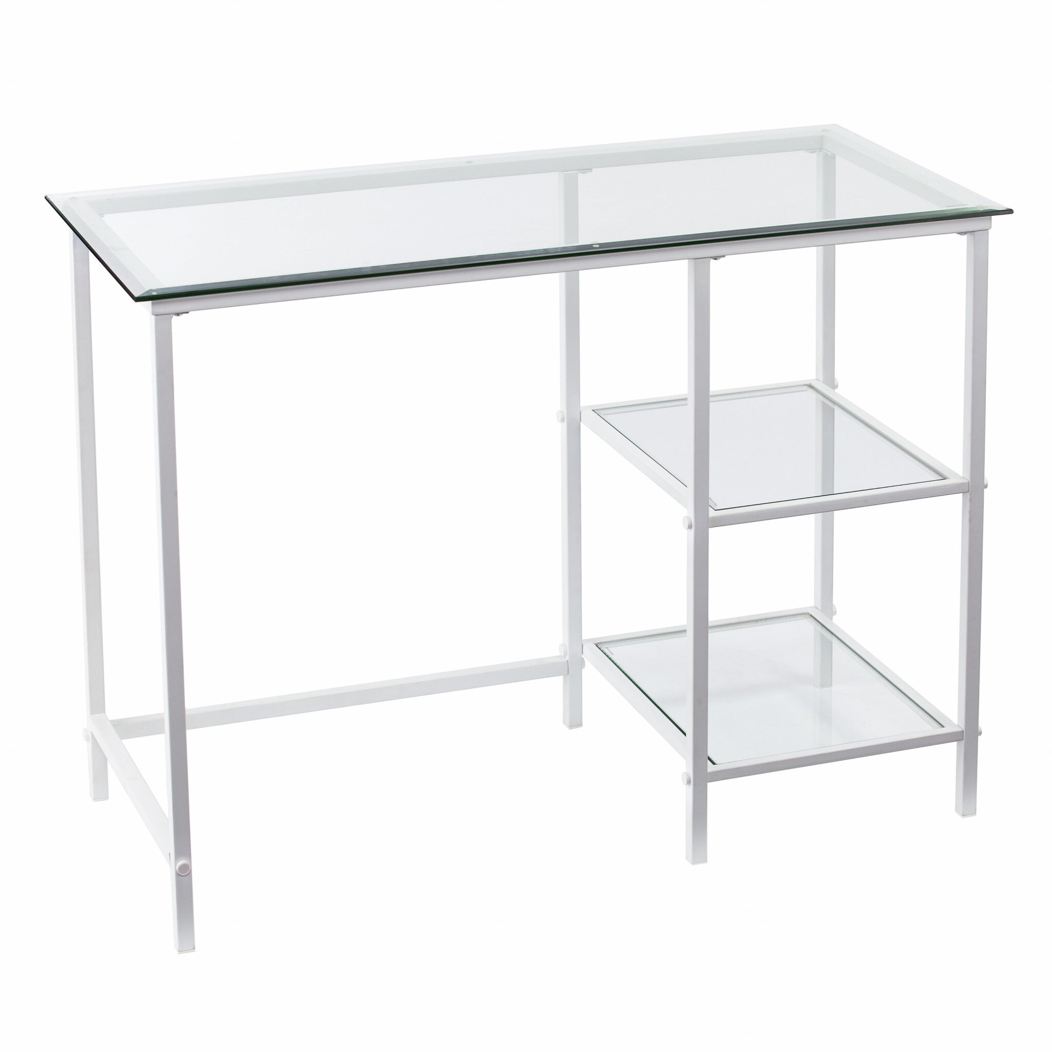 Metal and Glass Student Desk - Minihomy