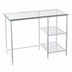 Metal and Glass Student Desk - Minihomy