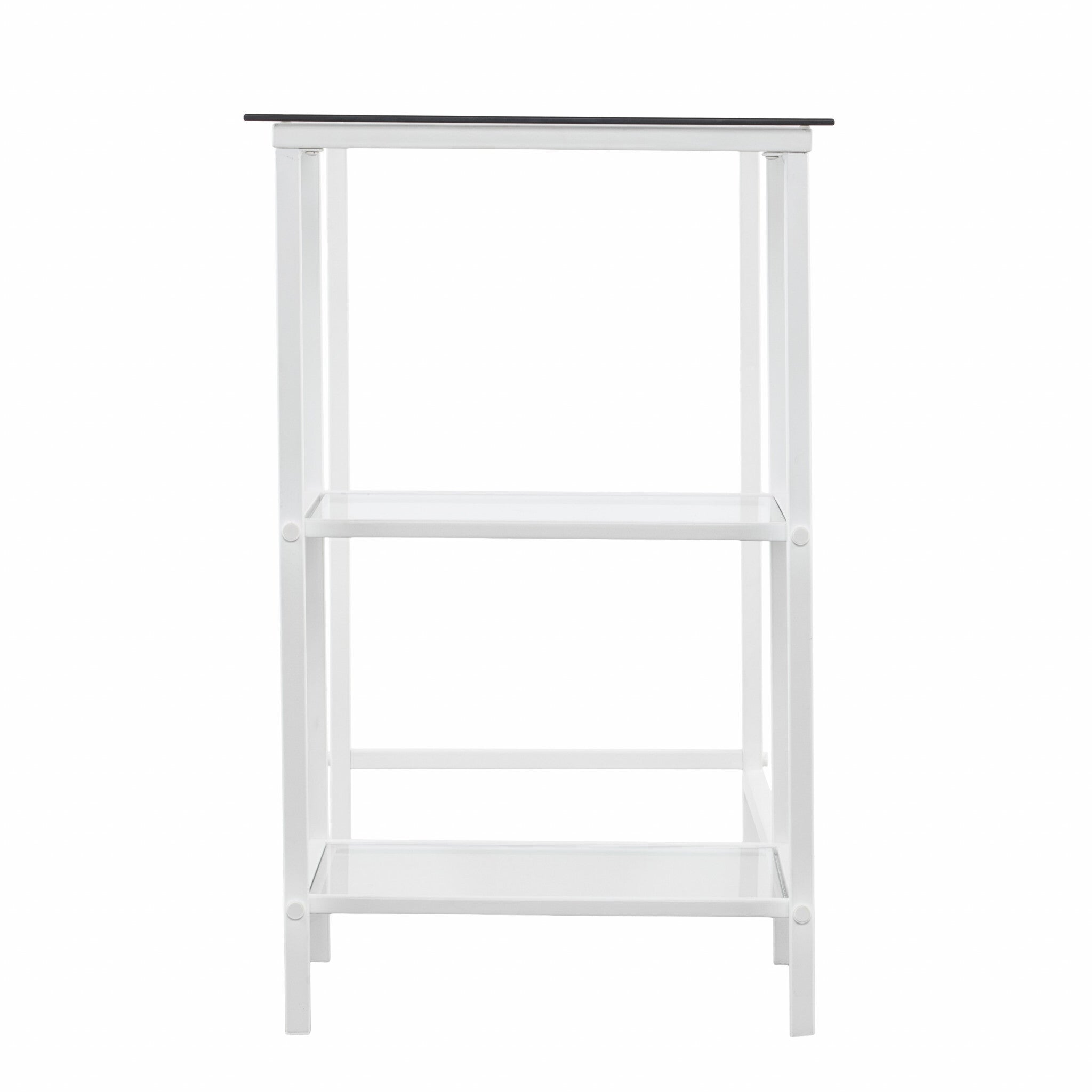 Metal and Glass Student Desk - Minihomy
