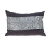 Glam Gray with Silver Sequins Lumbar Throw Pillow - Minihomy