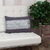 Glam Gray with Silver Sequins Lumbar Throw Pillow - Minihomy
