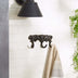Cast Iron Elephants Wall Hooks - Minihomy